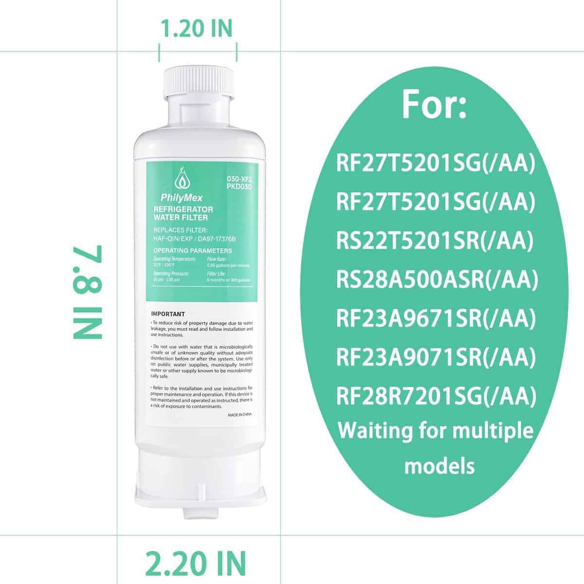 Filtro de Agua para Samsung RF28R6301SR, RF27T5201SG, - Imagen 4
