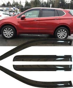 Deebior 4pcs Deflectores de viento para -Humo Oscuro