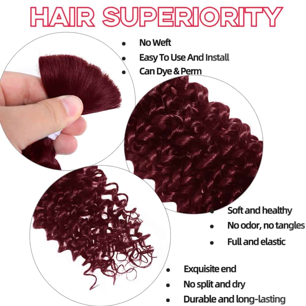 Extensiones de Cabello Humano Rizado en Agua 99J 20 - Imagen 5