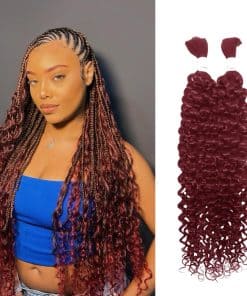 Extensiones de Cabello Humano Rizado en Agua 99J 20