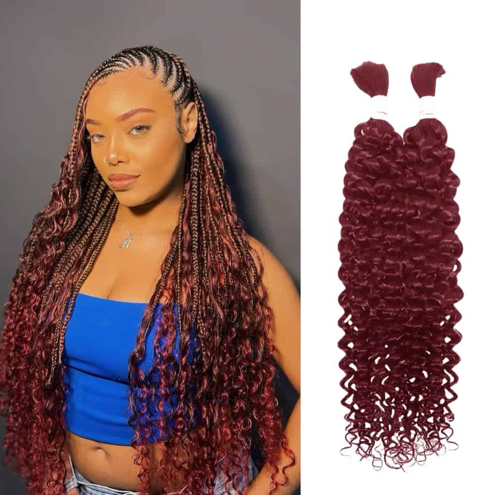 Extensiones de Cabello Humano Rizado en Agua 99J 20