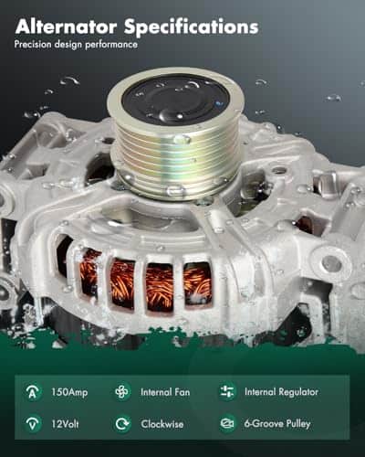 Alternador SCITOO Compatible con Audi A4 Quattro 3.0L - Imagen 3