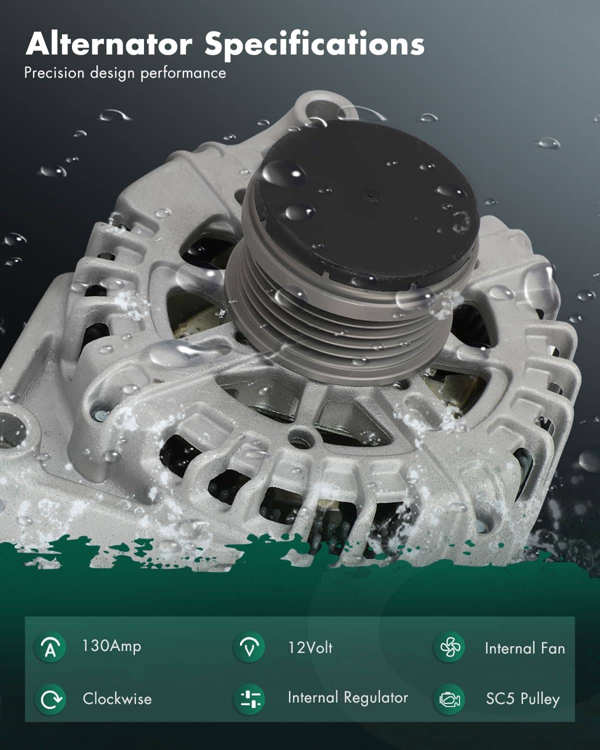 Alternador SCITOO para Chevrolet Cruze 2012 2013 2014 2015, - Imagen 3