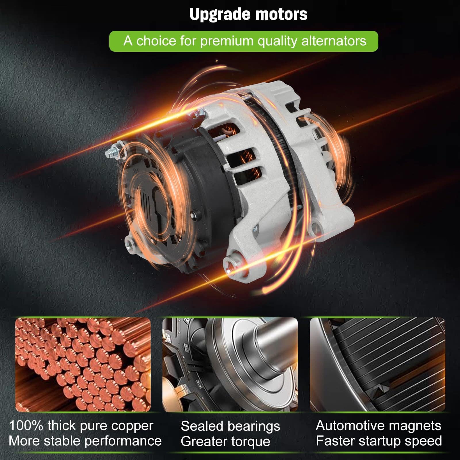 Alternador SCITOO para Chevrolet Cruze 2012 2013 2014 2015, - Imagen 10