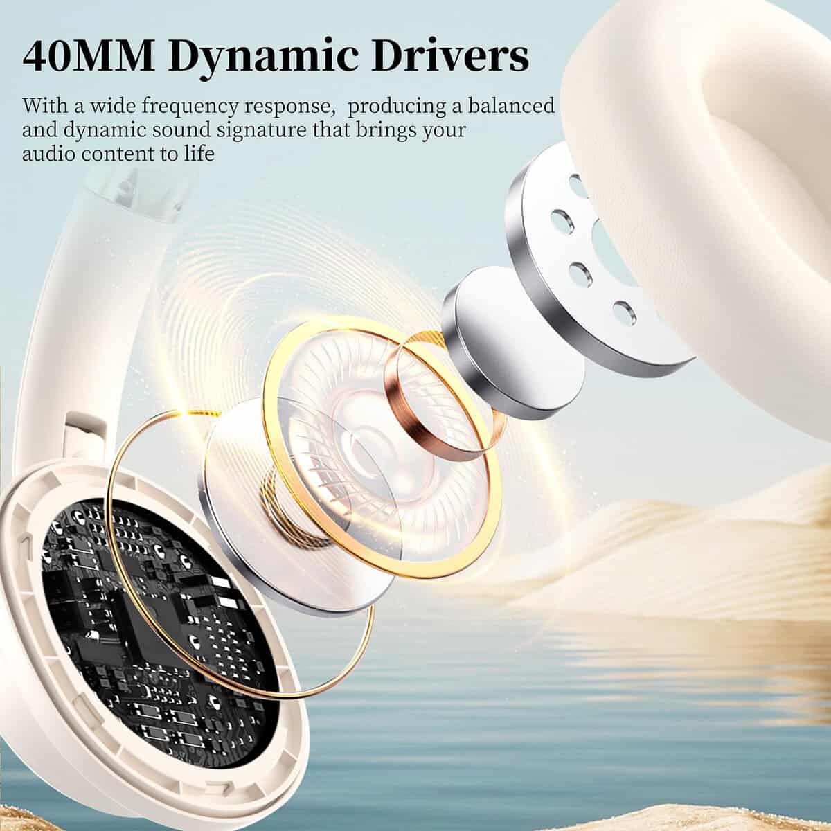 Audífonos Inalámbricos Bluetooth Falebare Over-Ear, - Imagen 5