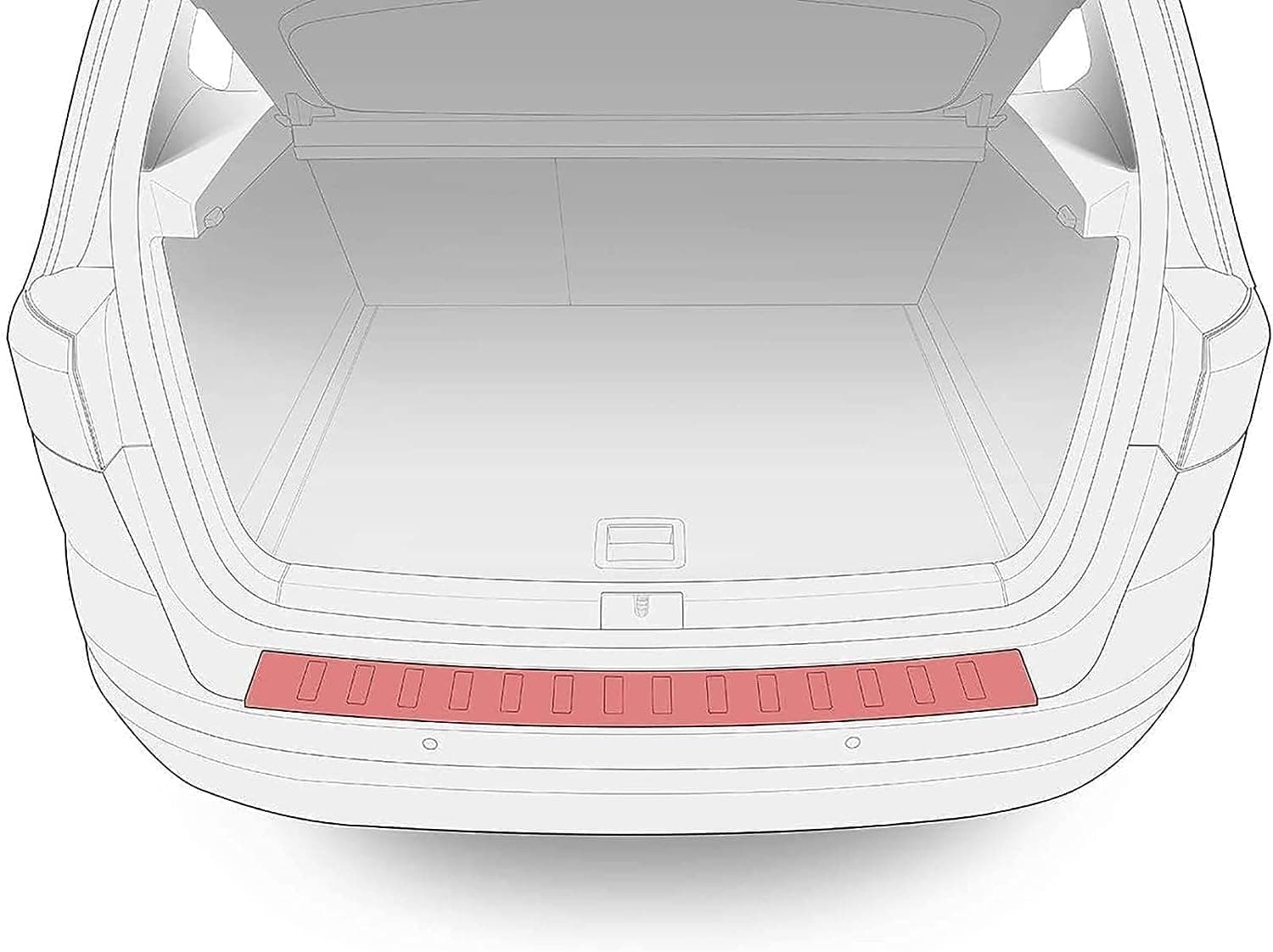 Protector de parachoques trasero cromado para Toyota - Imagen 4