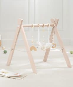 Gimnasio de Juegos para Bebés de Madera -Blush