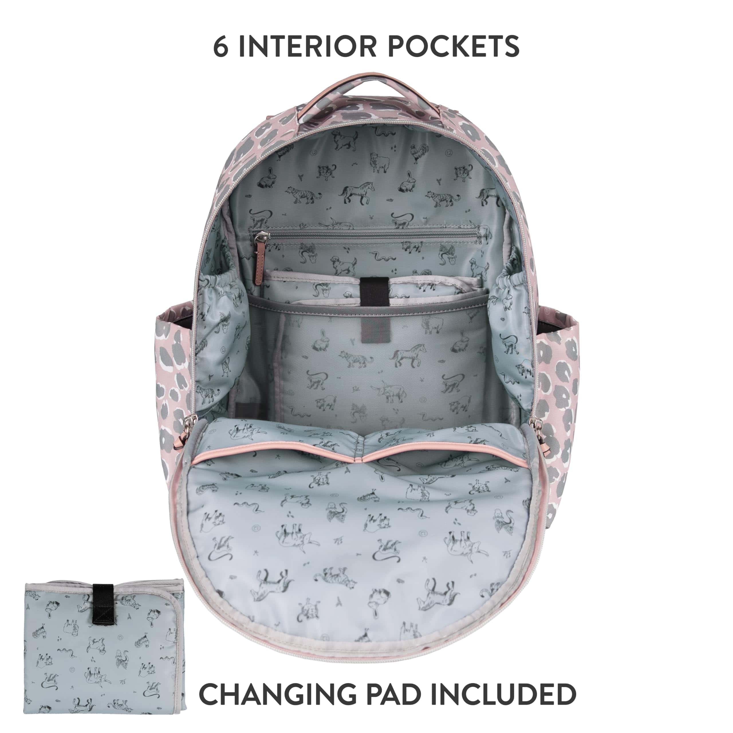 Mochila para pañales TWELVElittle Midi Go con cambiador, - Imagen 5