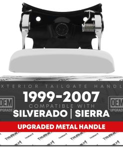 Manija de la puerta trasera, cierre mejorado de metal -