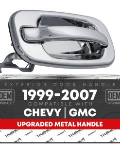 Manija de la puerta trasera del pasajero exterior, en metal