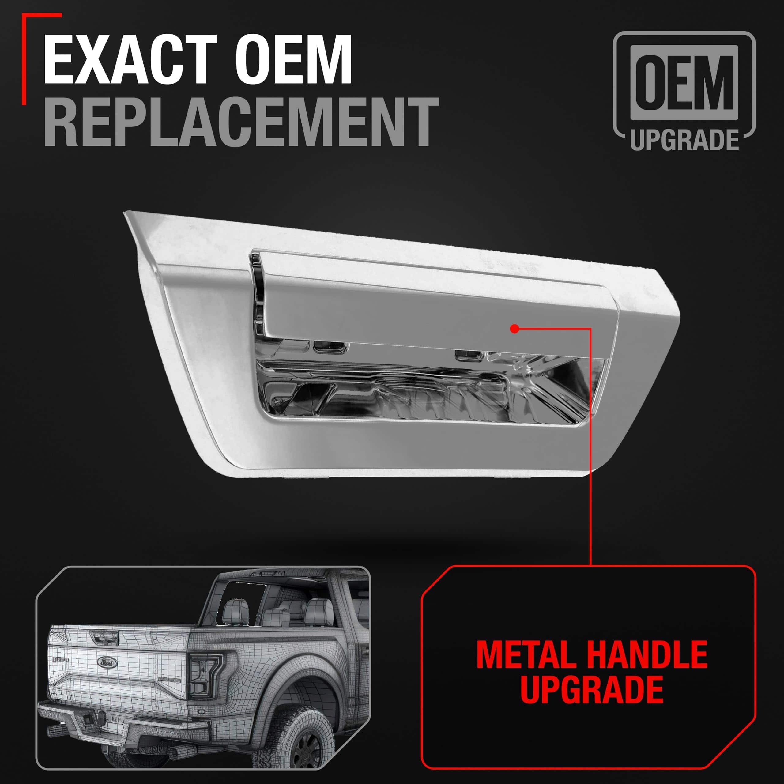 Manija de la puerta trasera T1A, reemplazo de pestillo de - Imagen 3