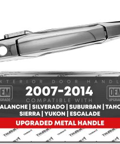 Manija de puerta delantera del pasajero exterior de metal
