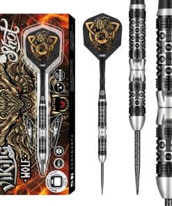 Set de dardos con punta de acero Shot! Darts Viking Wolf -