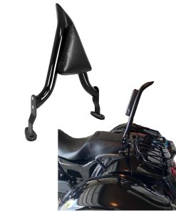 Respaldo de Barra Sissy Negro de 16" para Harley Davidson
