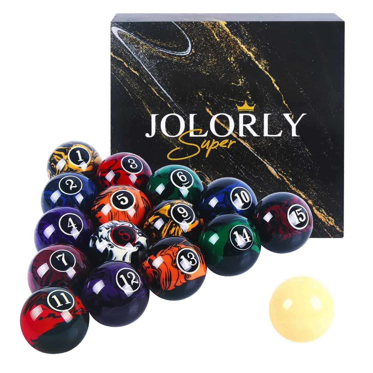 Pelotas de Billar AAA-Grade JOLORLY, Juego Completo de 16