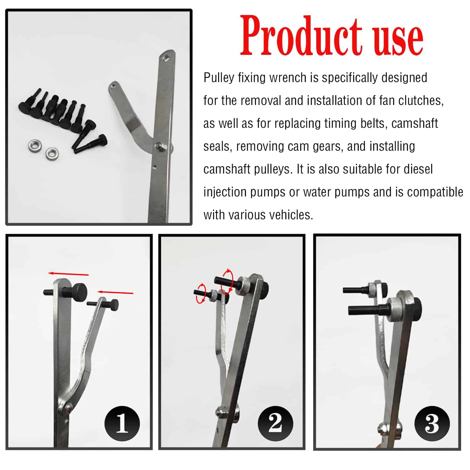 JEUCLEL 11PCS Juego Universal de Llave del Piñón del Árbol - Imagen 6