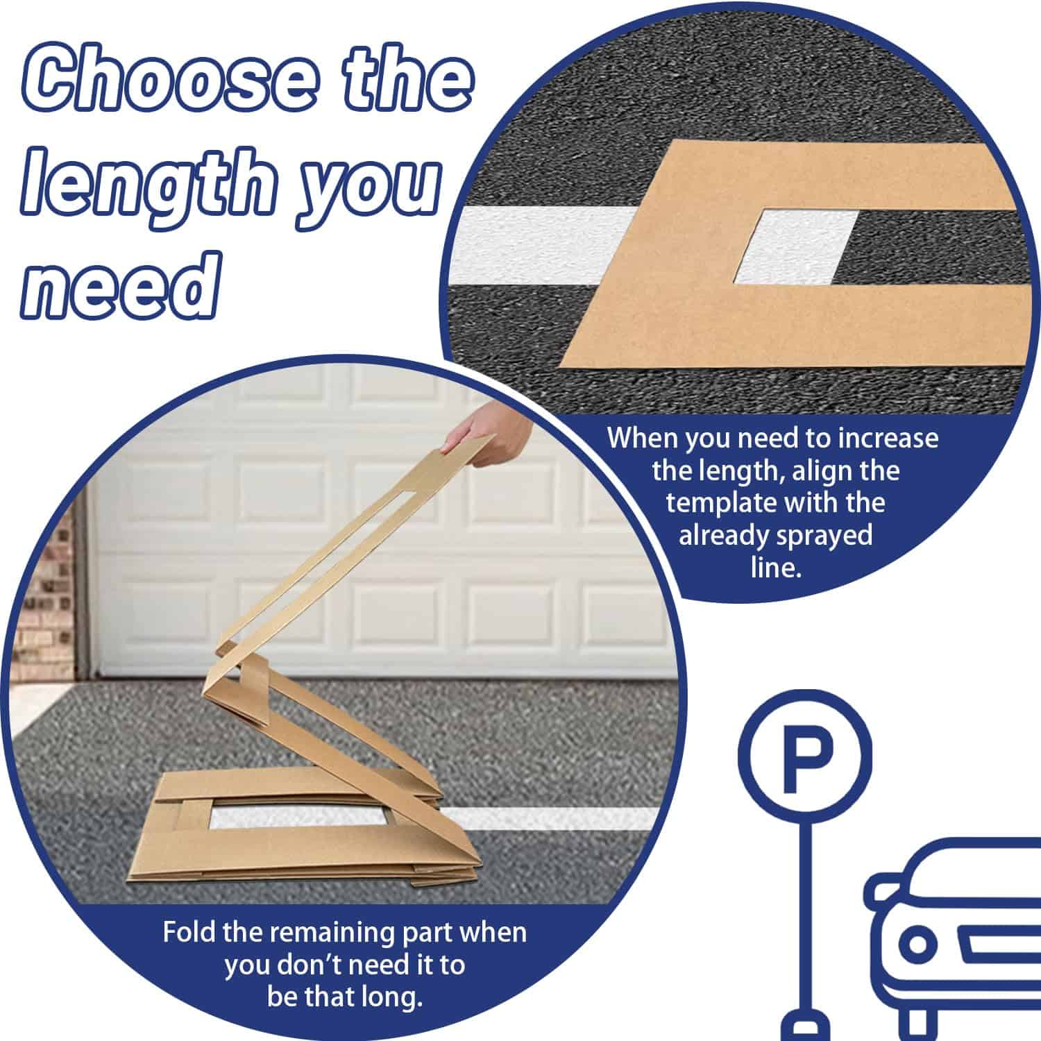 Yookok 4 x 92 Pulgadas Plantilla para Líneas de - Imagen 4