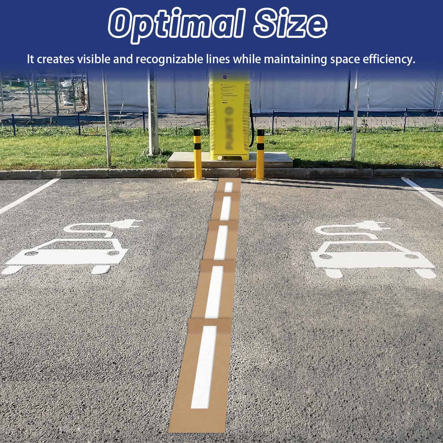 Yookok 4 x 92 Pulgadas Plantilla para Líneas de - Imagen 8