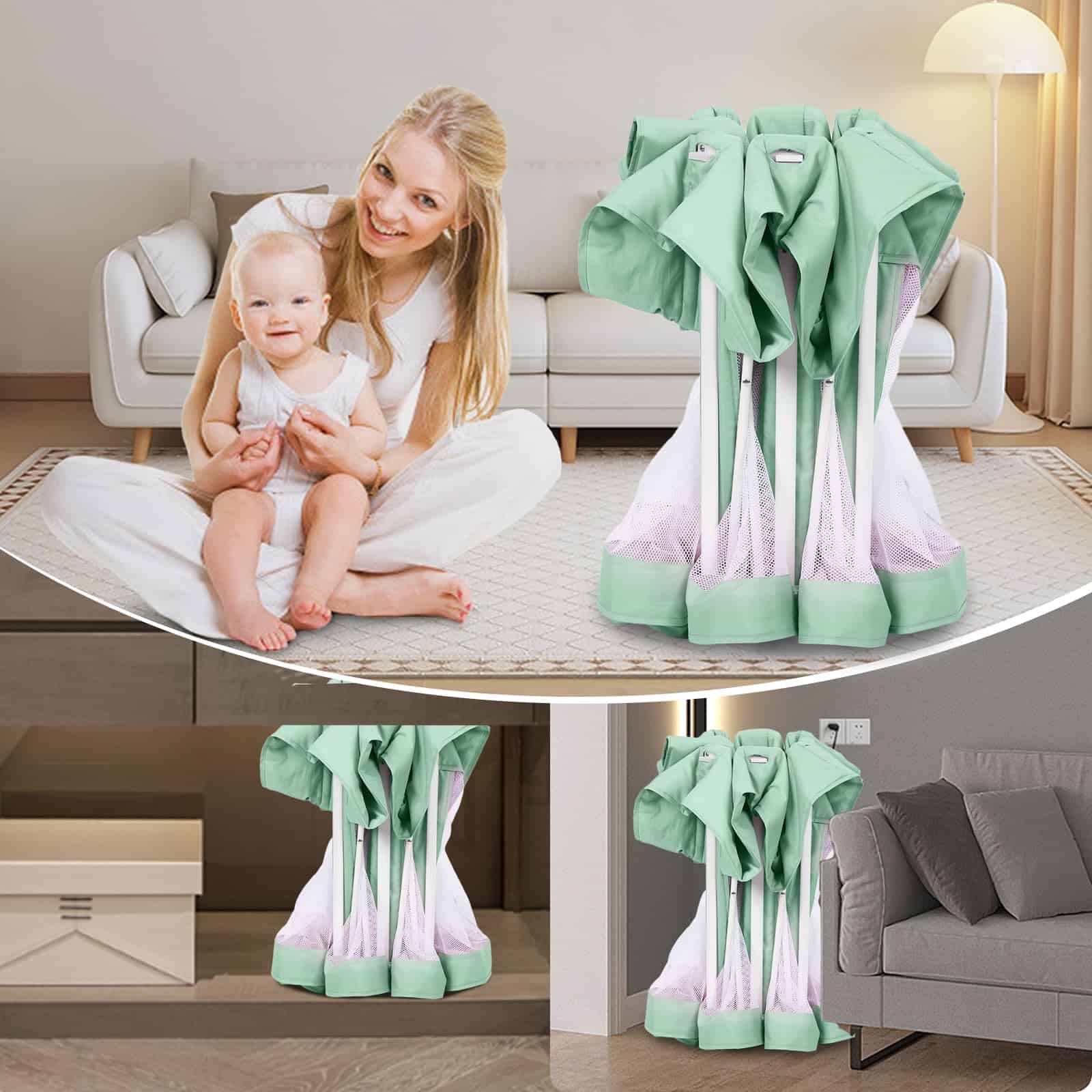 Parque de juegos plegable para bebé TOREVSIOR con - Imagen 8