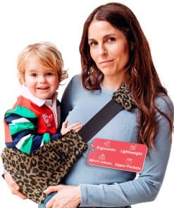 Portabebés ergonómico ligero y ajustable con bolsillos con