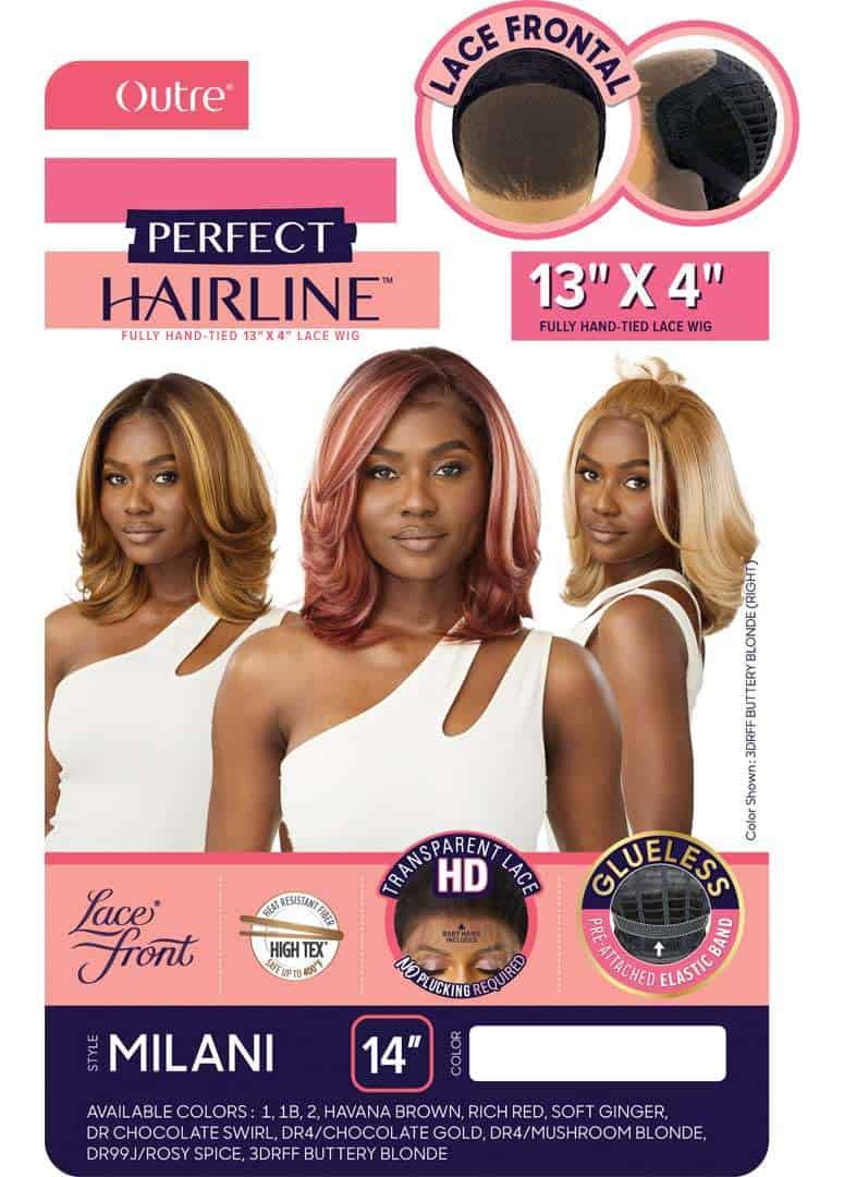 Peluca frontal de encaje Outre - Perfect Hair -DR99J/ROSY SP - Imagen 3