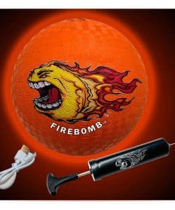 DodgeBomb� de Goma con LED Recargable por USB - Pelota para