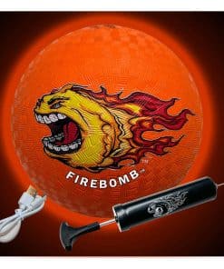 Pelota de Dodgeball de Goma Brillante Recargable por USB -