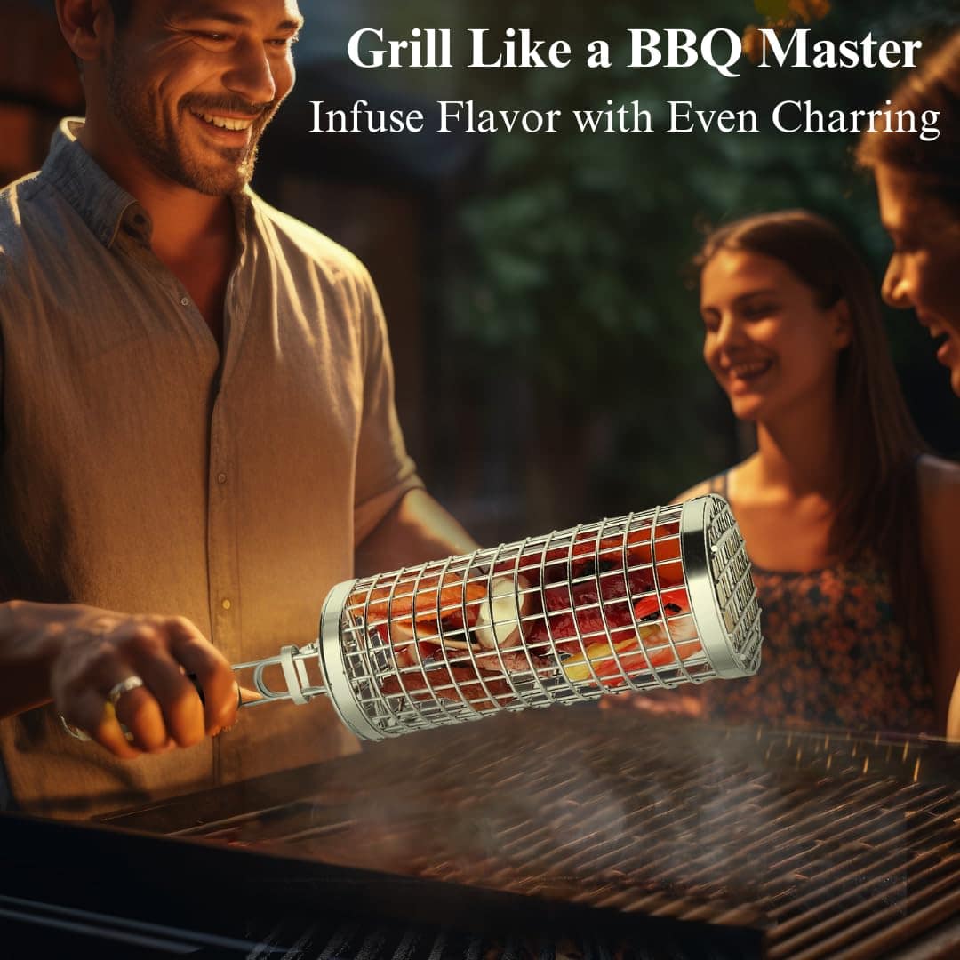 Parrilla Grill Well 2.0 - Cesta de Parrilla Giratoria (2 - Imagen 6