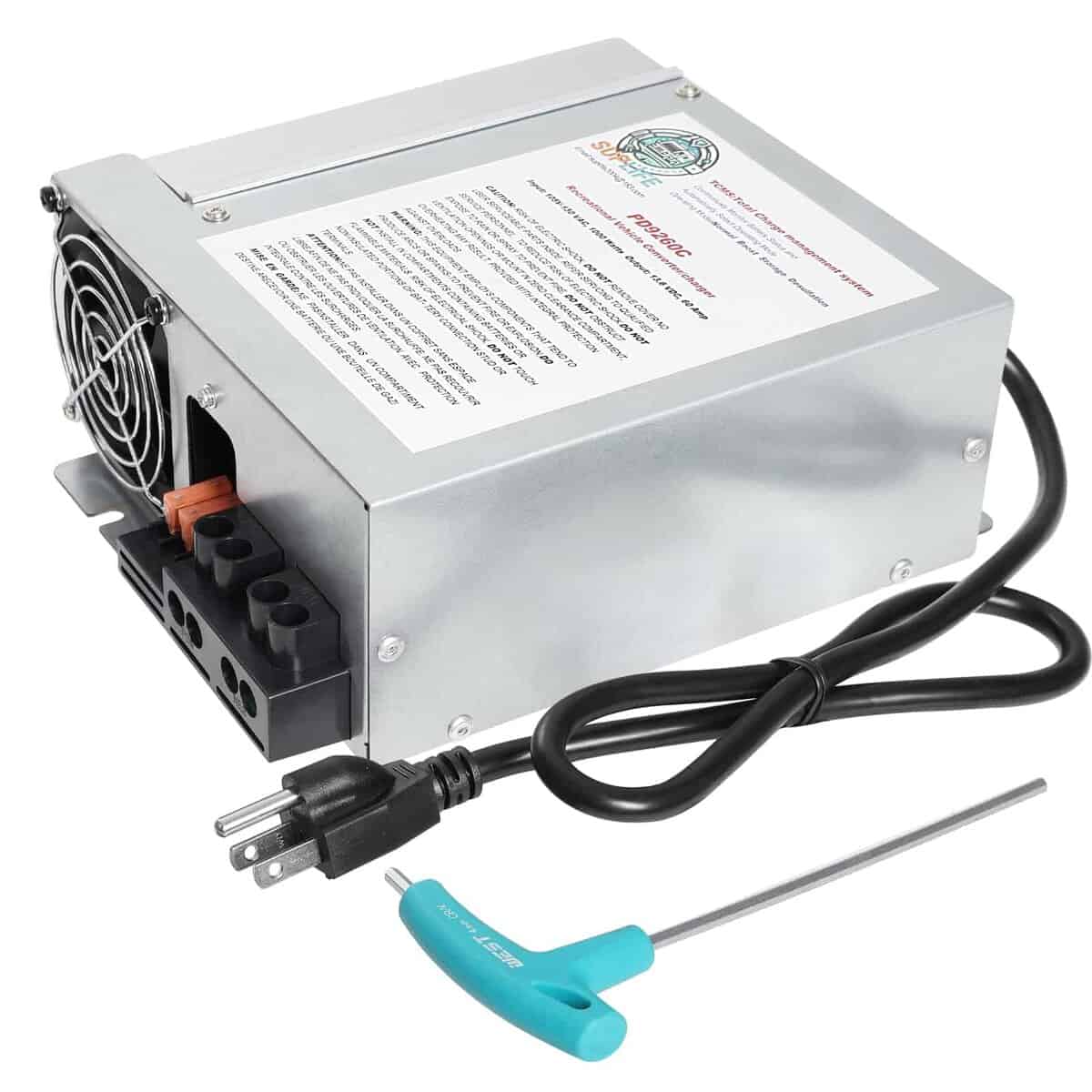 Convertidor de energía para RV de 60 amperios compatible