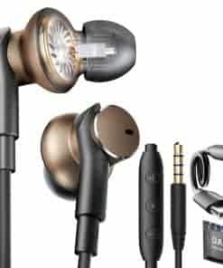 Audífonos con cable intrauriculares de graves profundos,