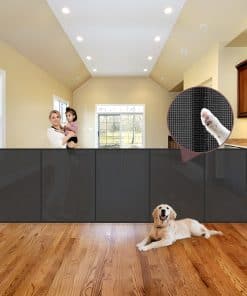 Puerta de bebé extensible extra ancha reforzada de 41" de