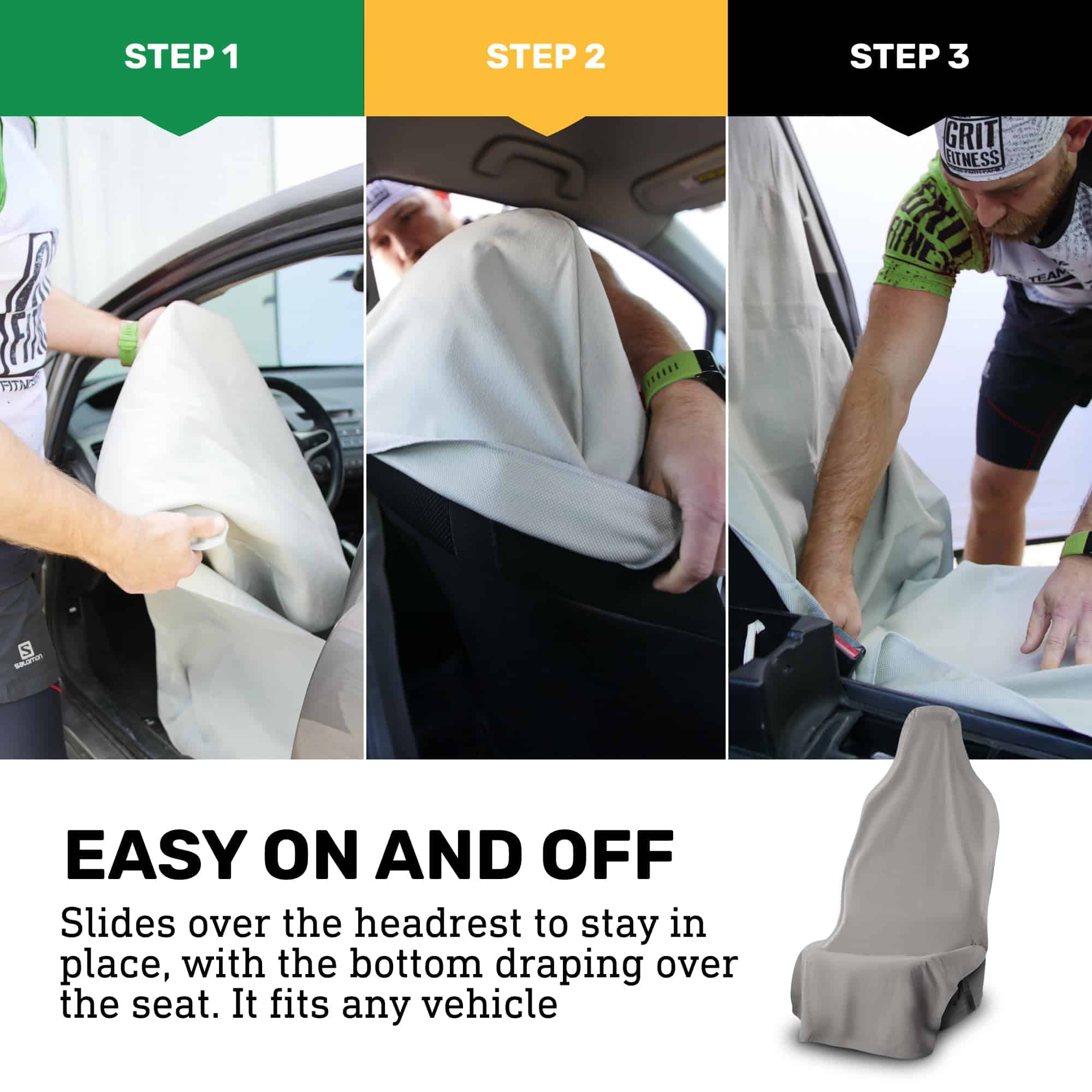 Cubierta de Asiento Delantero Ultrasport, Ajuste Universal - Imagen 8