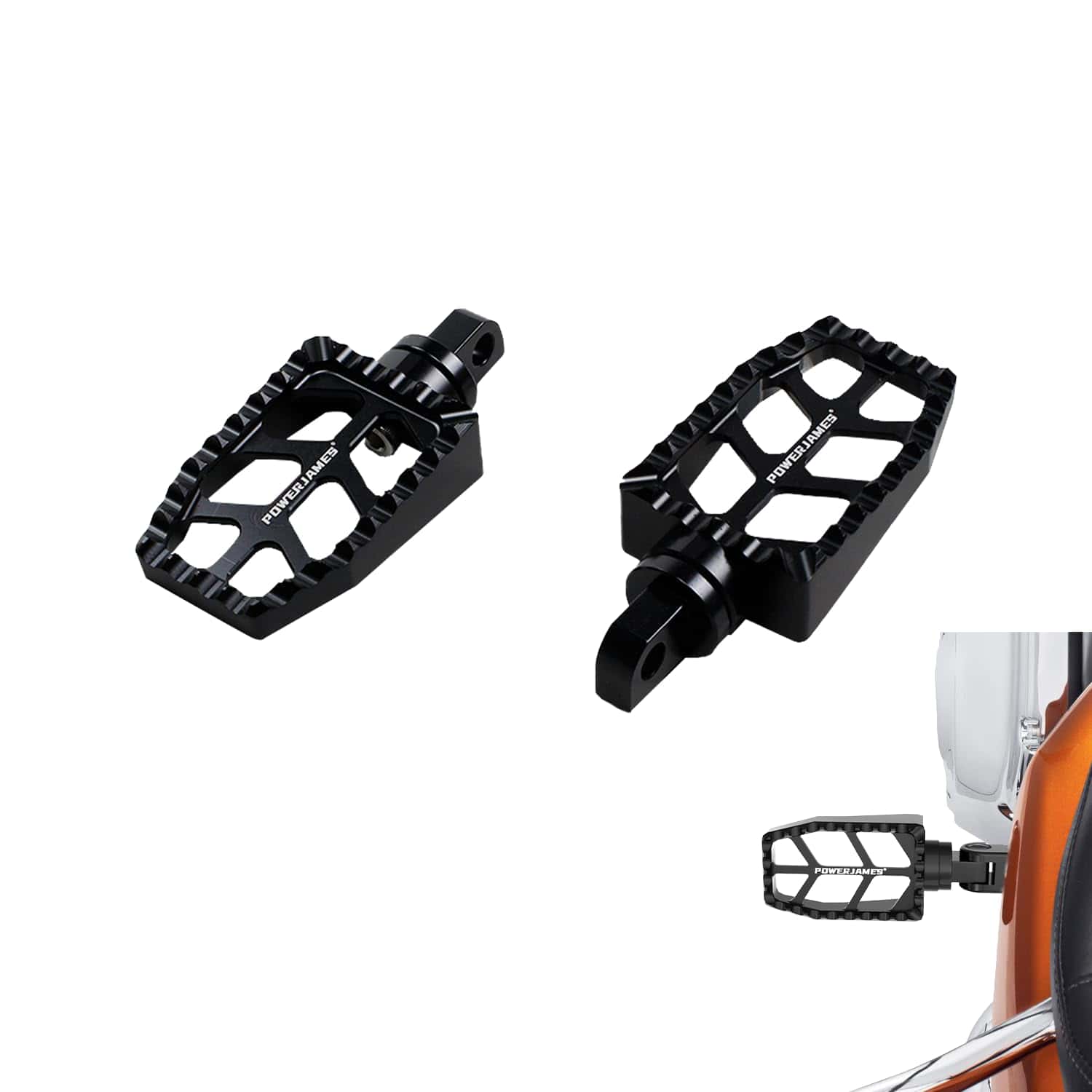 POWER JAMES Tablero Reposapiés de Palanca de Cambios con