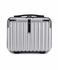 Estuche de maquillaje rígido HAHONIA para mujeres, estuche