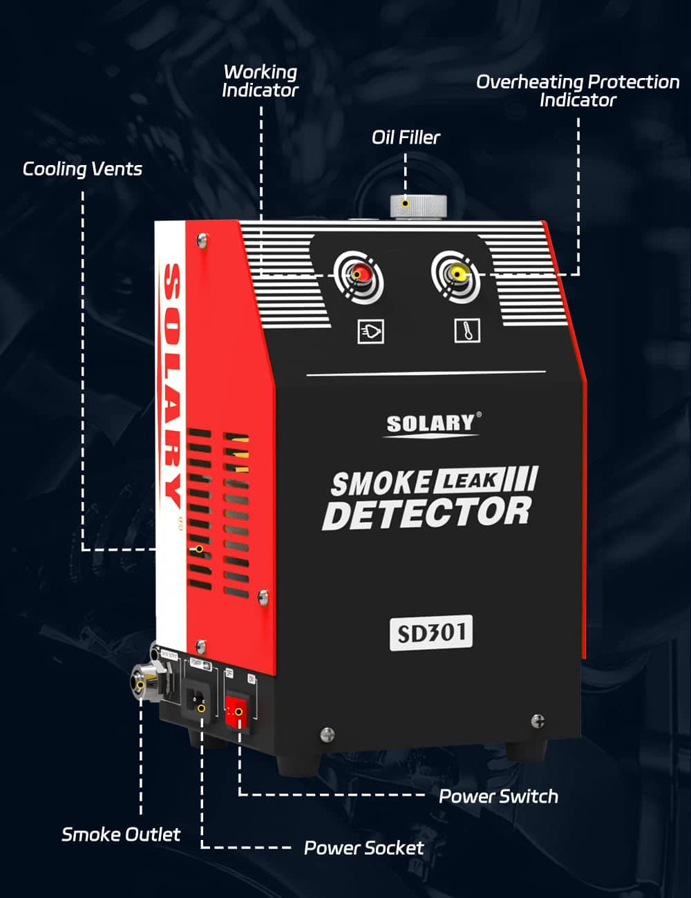 Máquina de Humo para Automóviles - Probador de Fugas de - Imagen 9