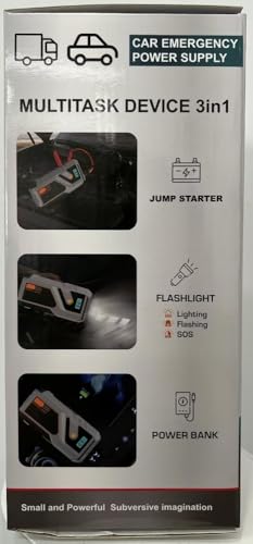 Arrancador de Batería para Coche, 2000A Pico 12v Jump - Imagen 9