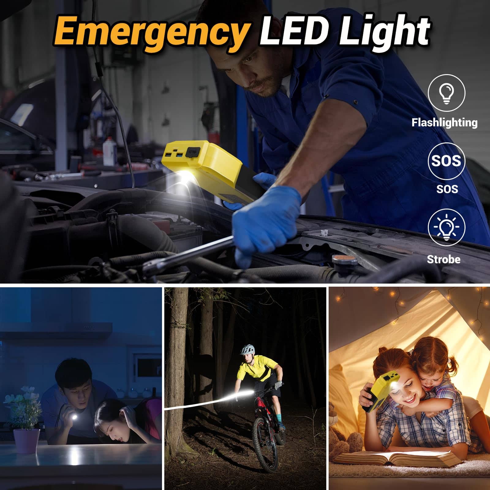 Arrancador de Batería para Coche, 2000A Pico 12v Jump - Imagen 5