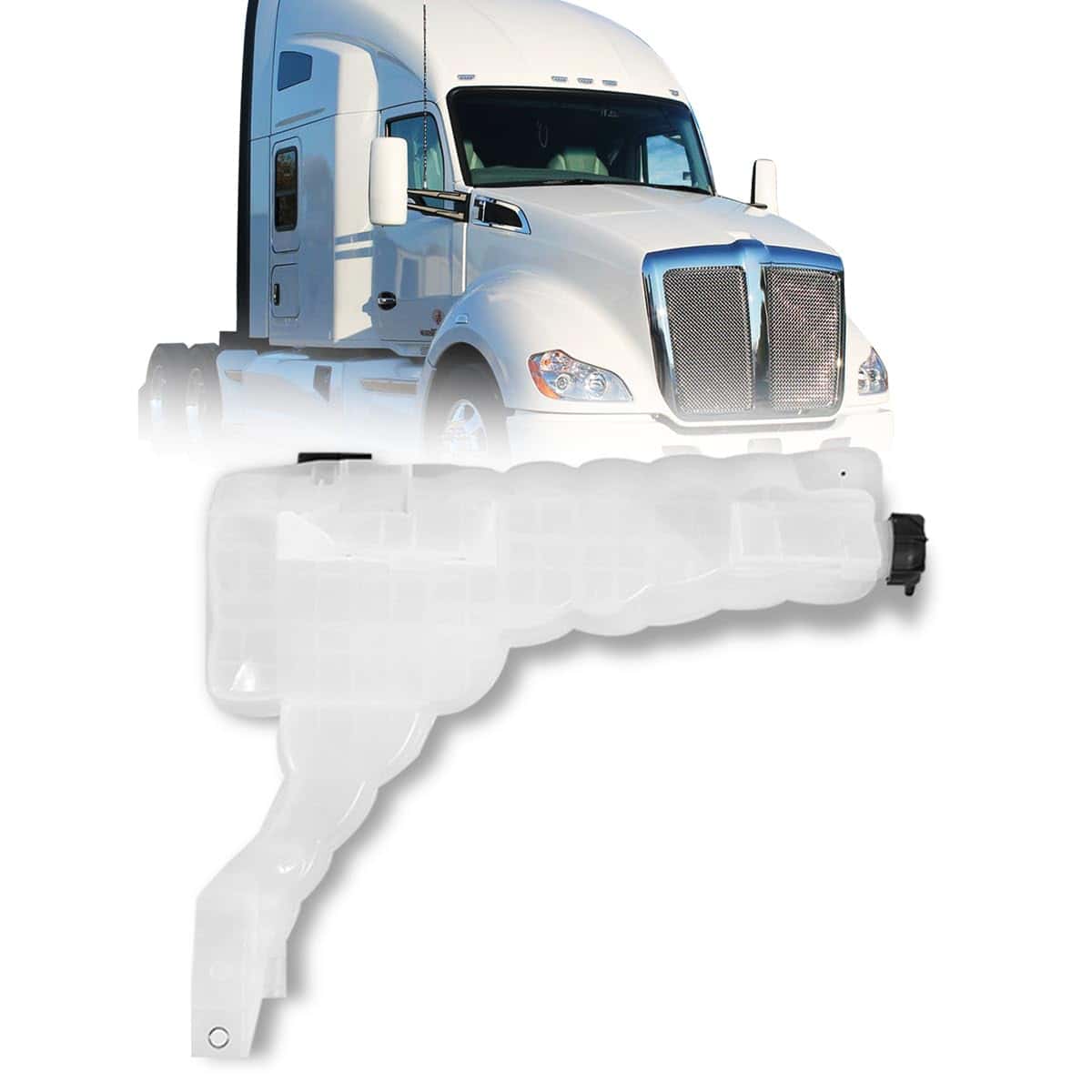 Tanque de refrigerante Sterlix para Kenworth T680 T880