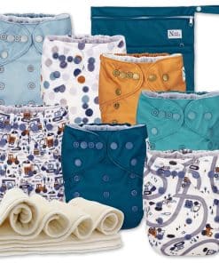 Pañales de Tela de Nora's Nursery 7 unidades con 7 Insertos