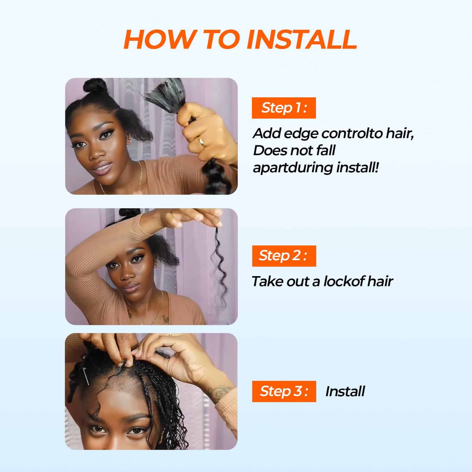 Cabello trenzado para Boho Braids 99j Borgoña 24 pulgadas 2 - Imagen 6