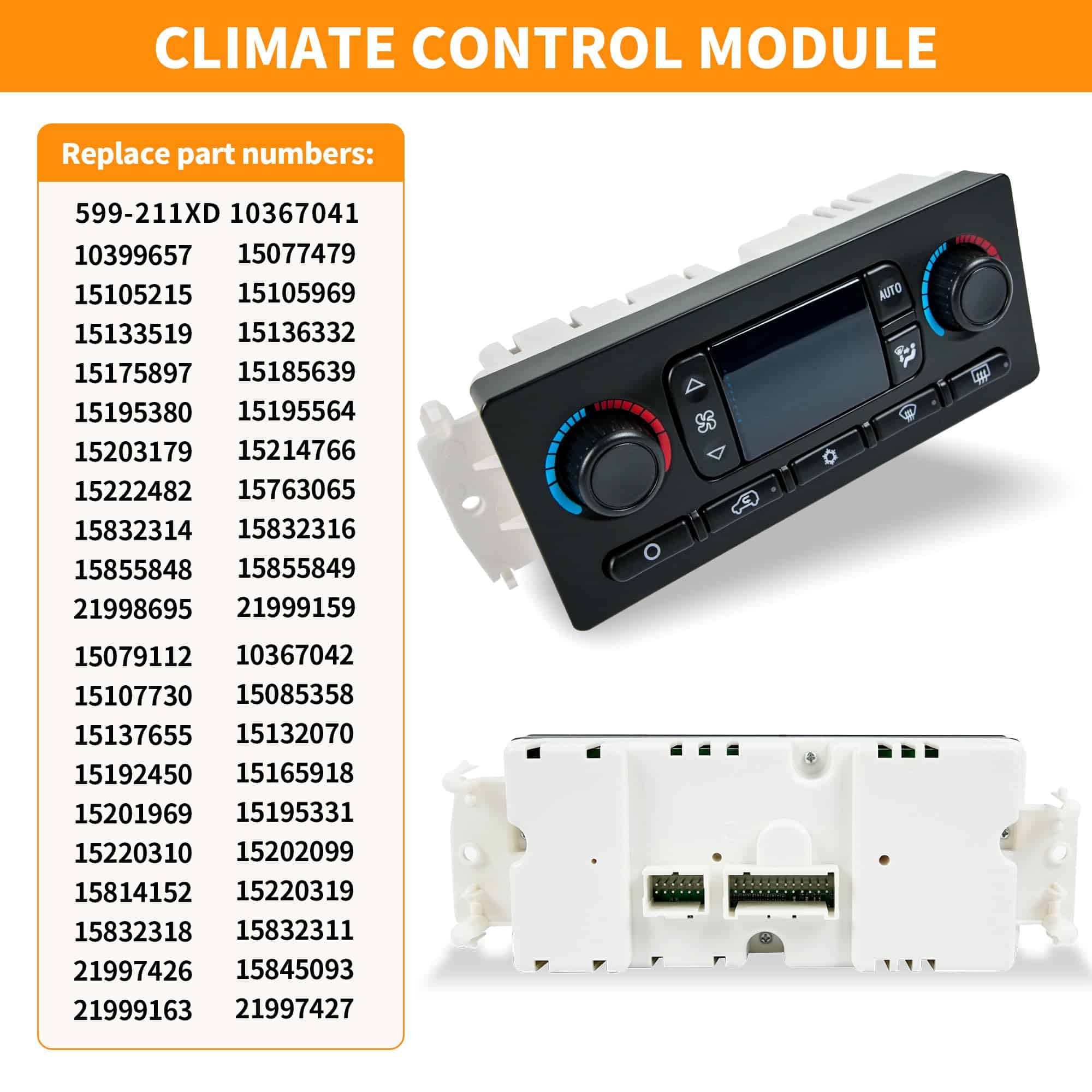 599-211XD Módulo de Control de Clima para AC y Calefacción - Imagen 6