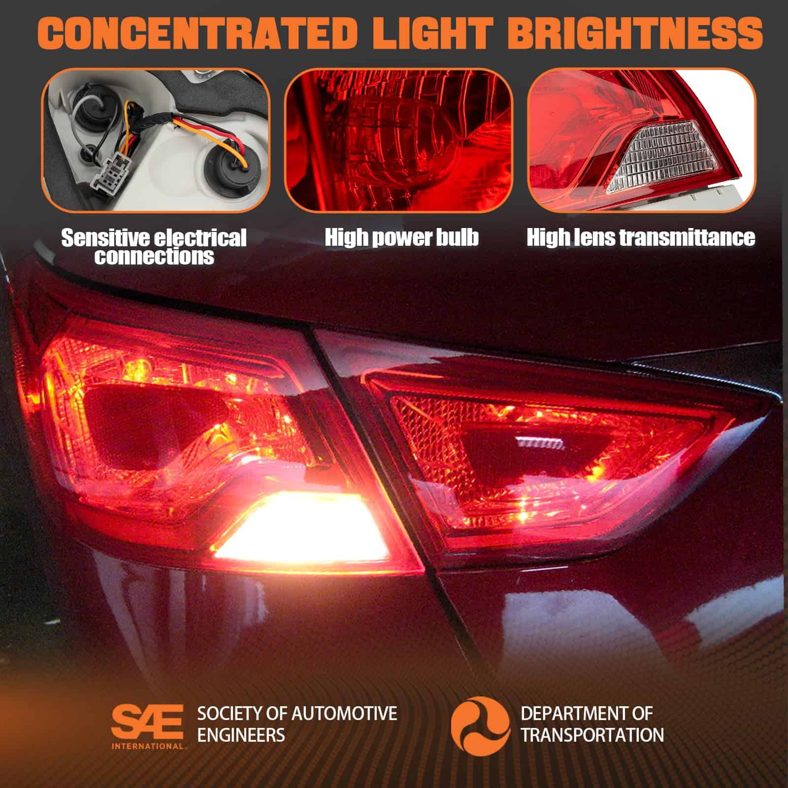 Luces traseras Autoverve para Chevy Impala 2014 2015 2016 - Imagen 5