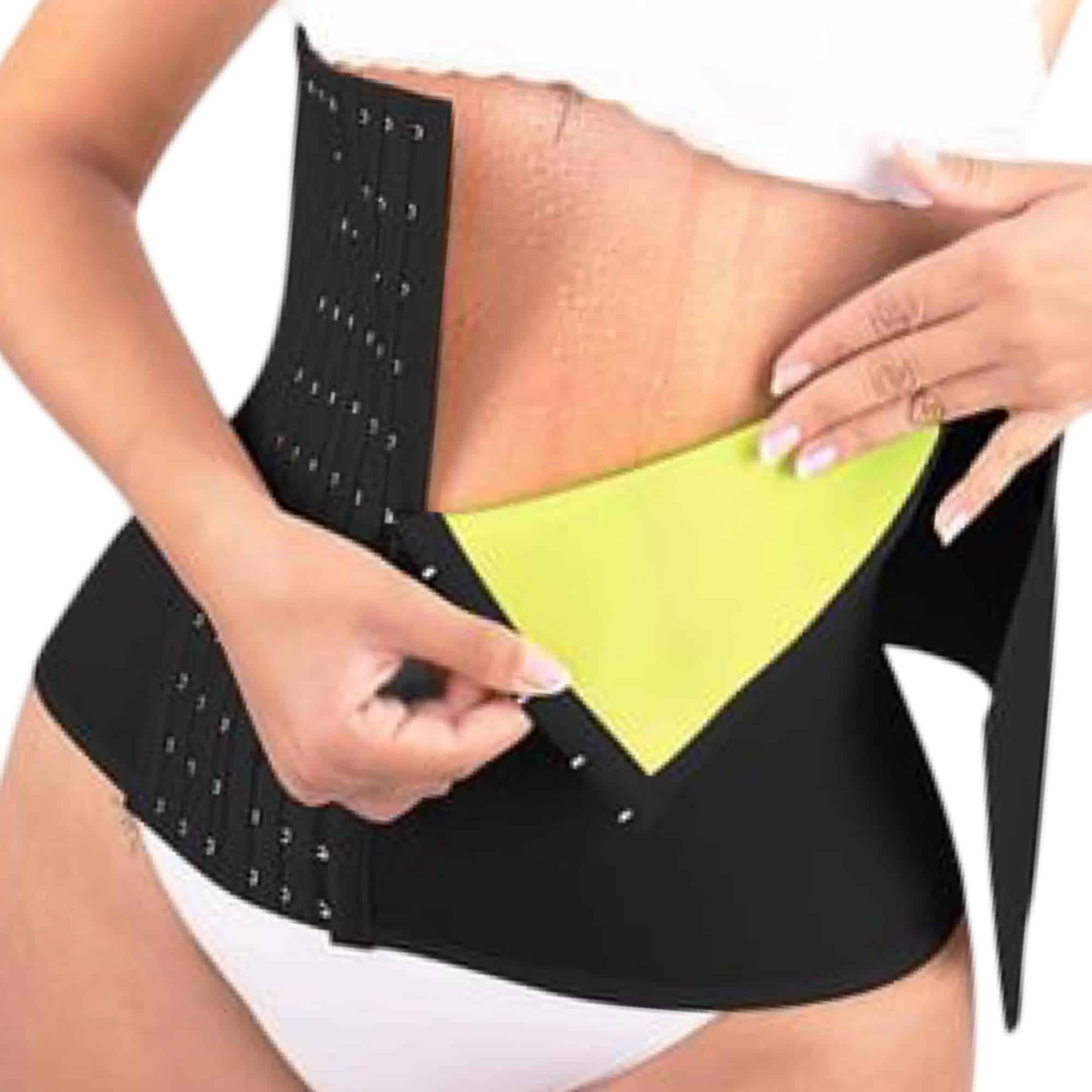 Cinturilla Sauna Neopreno Moda King Faja (Negro, Pequeño)