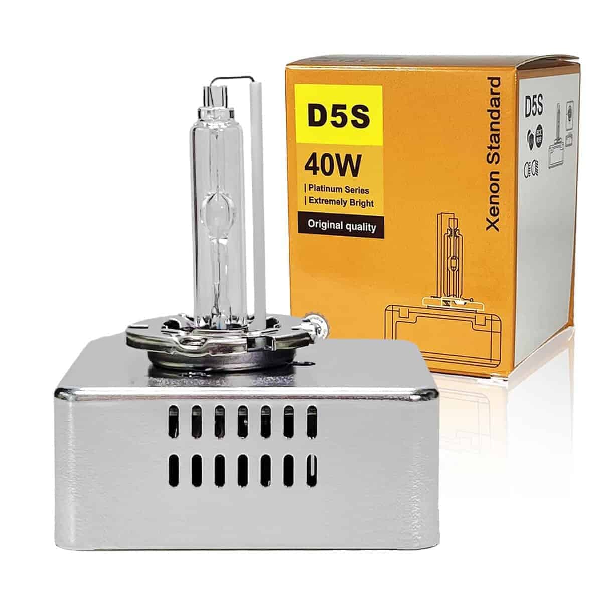 Alady D5S Bombilla HID Xenón 6000K 40W Alto Bajo Haz Súper