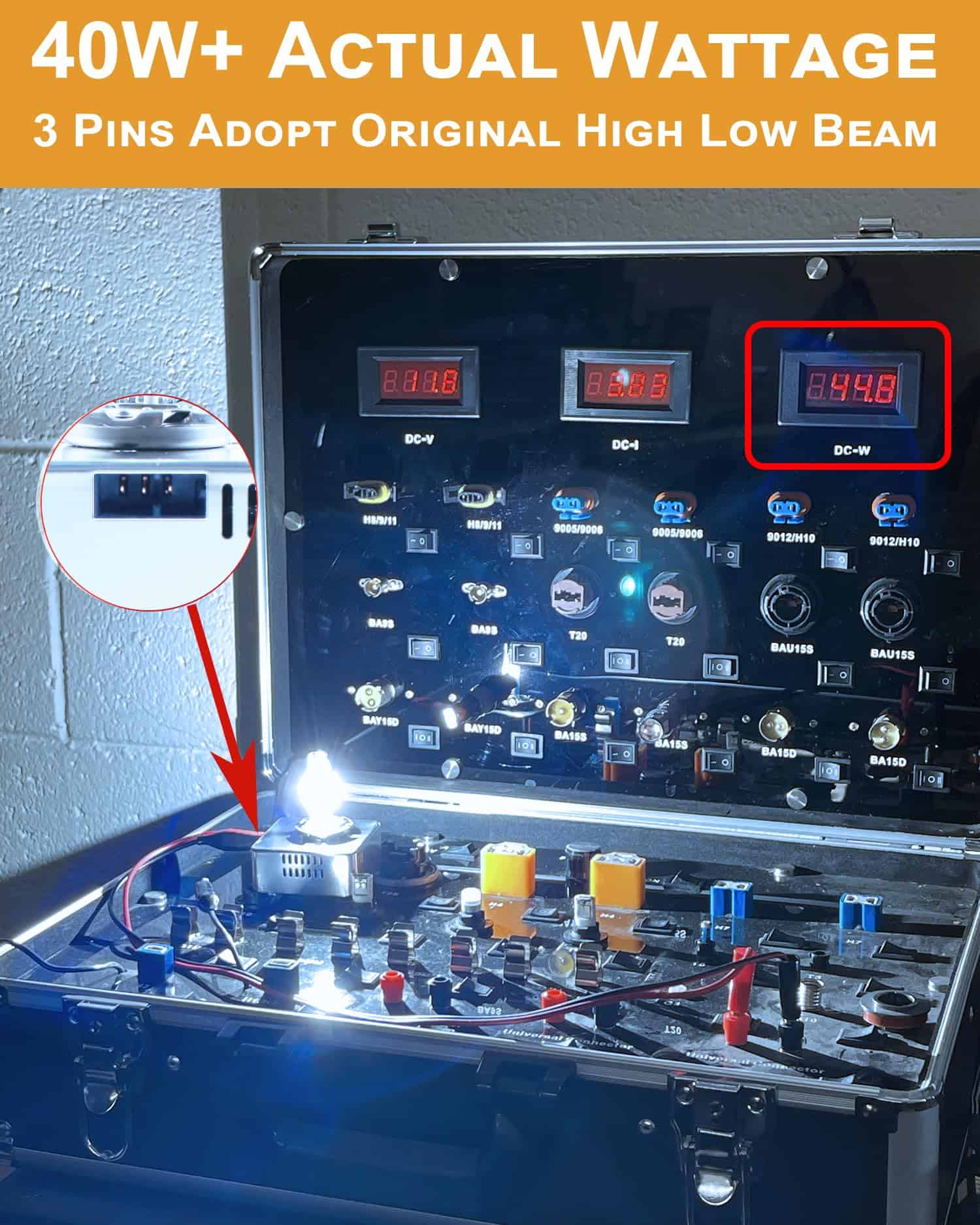 Alady D5S Bombilla HID Xenón 6000K 40W Alto Bajo Haz Súper - Imagen 8