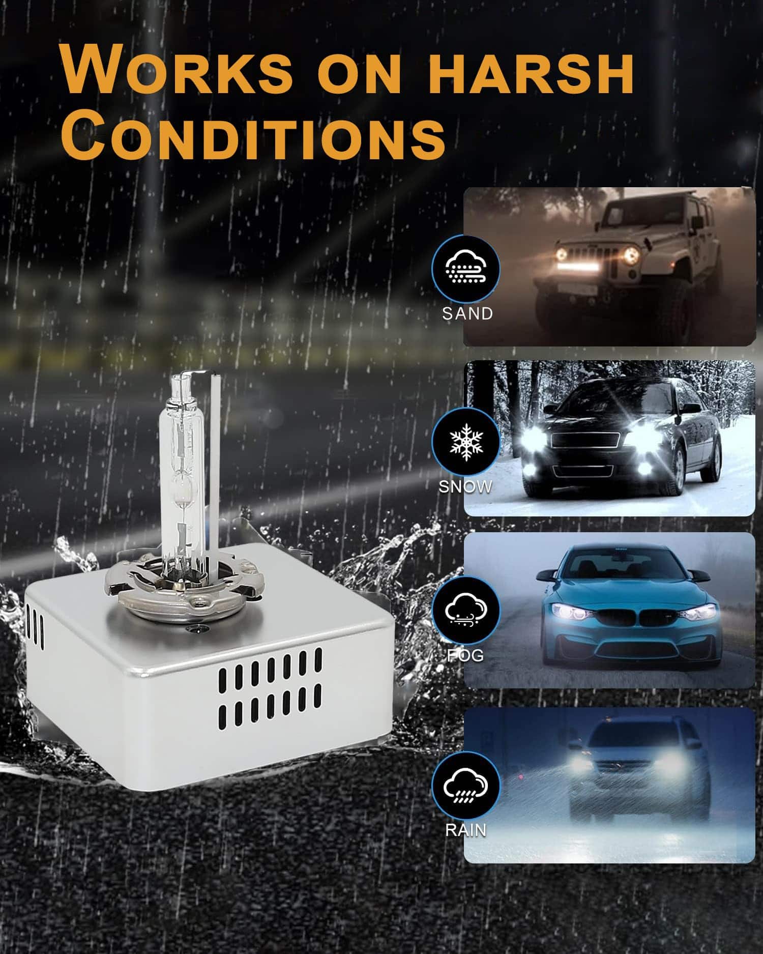 Alady D5S Bombilla HID Xenón 6000K 40W Alto Bajo Haz Súper - Imagen 6