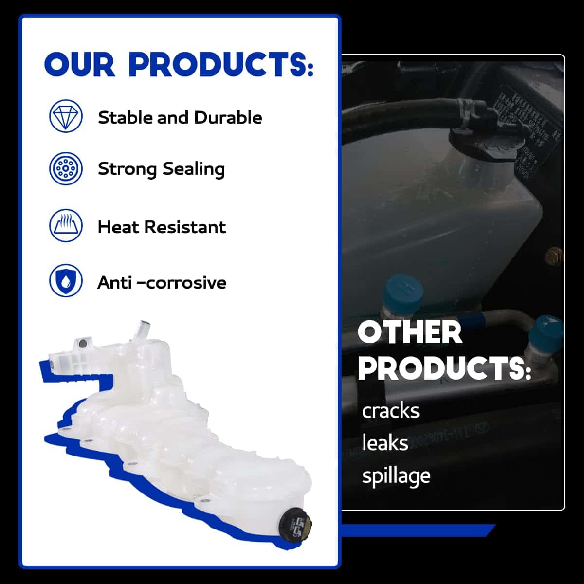 Tanque de Refrigerante Resistente con Tapa para - Imagen 6