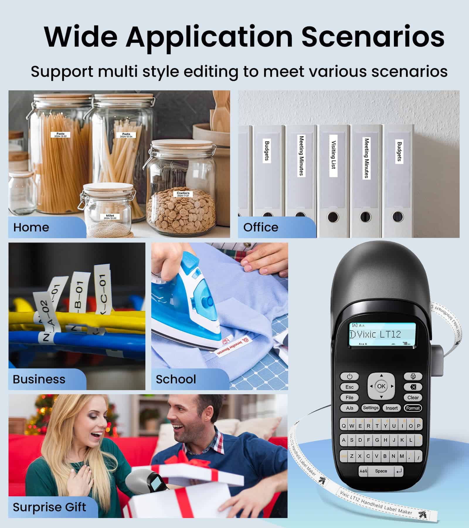 Máquina etiquetadora Vixic LT12 con cinta impermeable, - Imagen 10