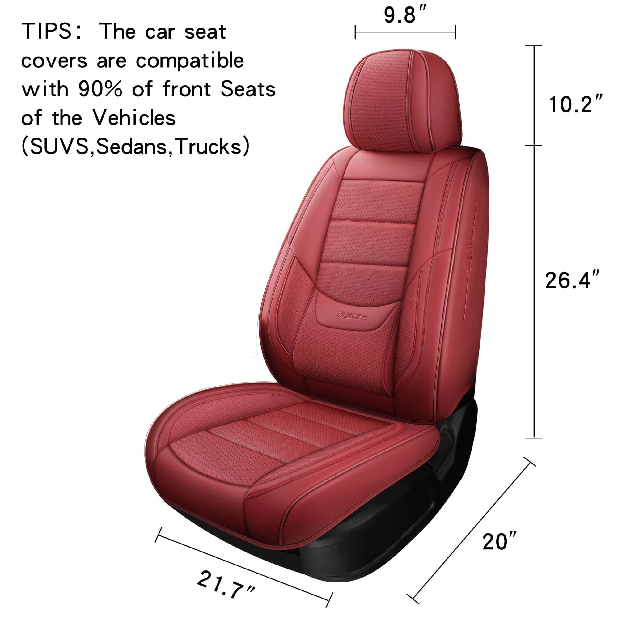 Cubiertas de asiento de coche de cuero sintético de - Imagen 3