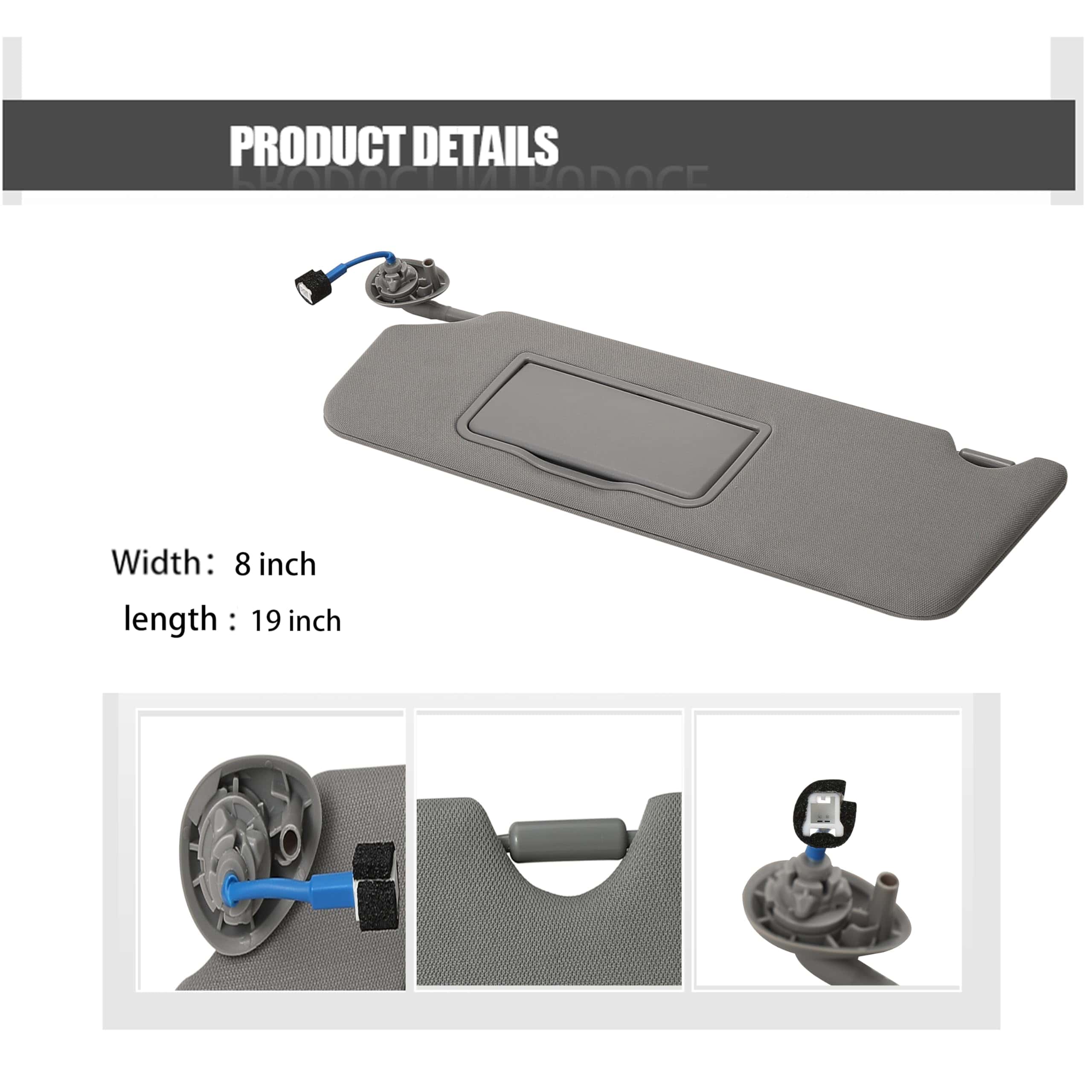FITIPICI Visera del lado izquierdo del conductor Compatible - Imagen 5
